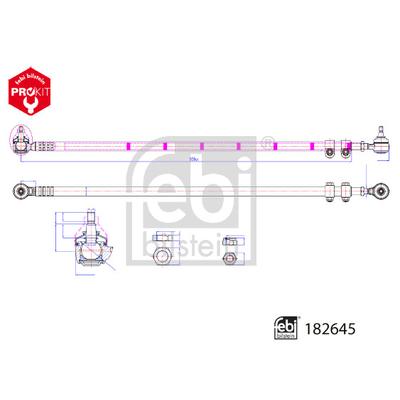 FEBI BILSTEIN 182645 Vorderachse 25,7mm