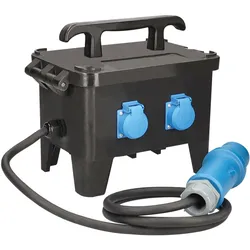 As - Schwabe, Baustromverteiler, Mobiler Vollgummi Baustromverteiler (4x, CEE 7/3)
