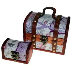 Sets of 2 Colonial Boxes - Atlas Design