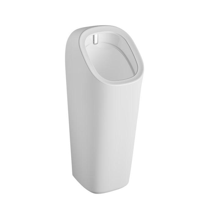 Vitra Plural Urinal 7809B003-5330 33,5x38x90,5cm, bodenstehend, Batterie, weiß hochglanz