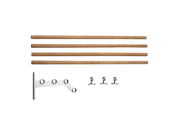 Essem Design Extension d étagère à chapeaux Nostalgi 291 100 cm Bambou-aluminium'