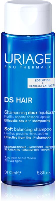 Uriage DS HAIR Soft Balancing Shampoo das Reinigungsshampoo für empfindliche Kopfhaut 200 ml