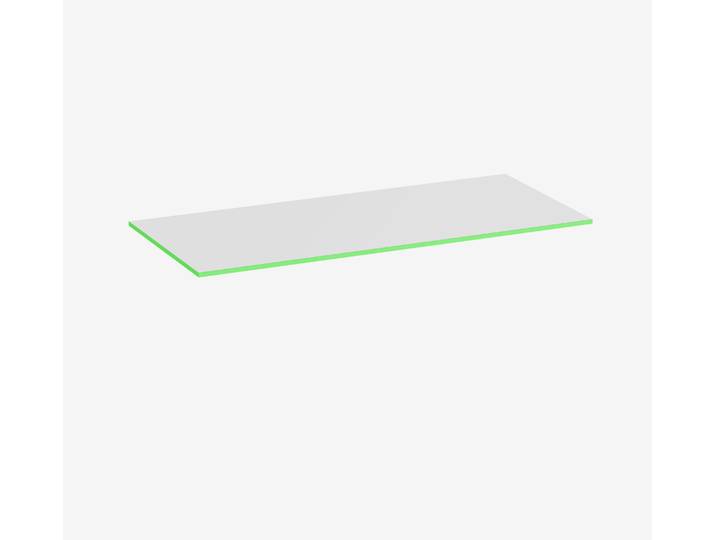 Gaming Tischplatte Weiß Rechteck Topweiß Acid Green 1800 x 800 x 19 mm