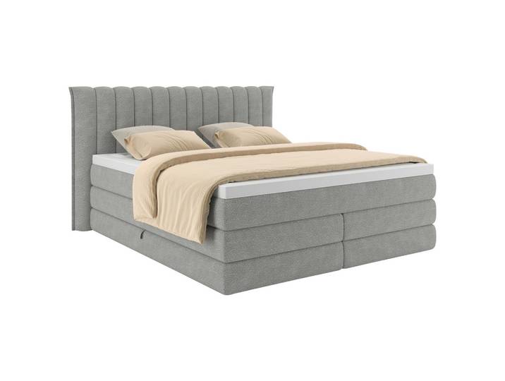Boxspringbett LINA 180/200 cm Grau