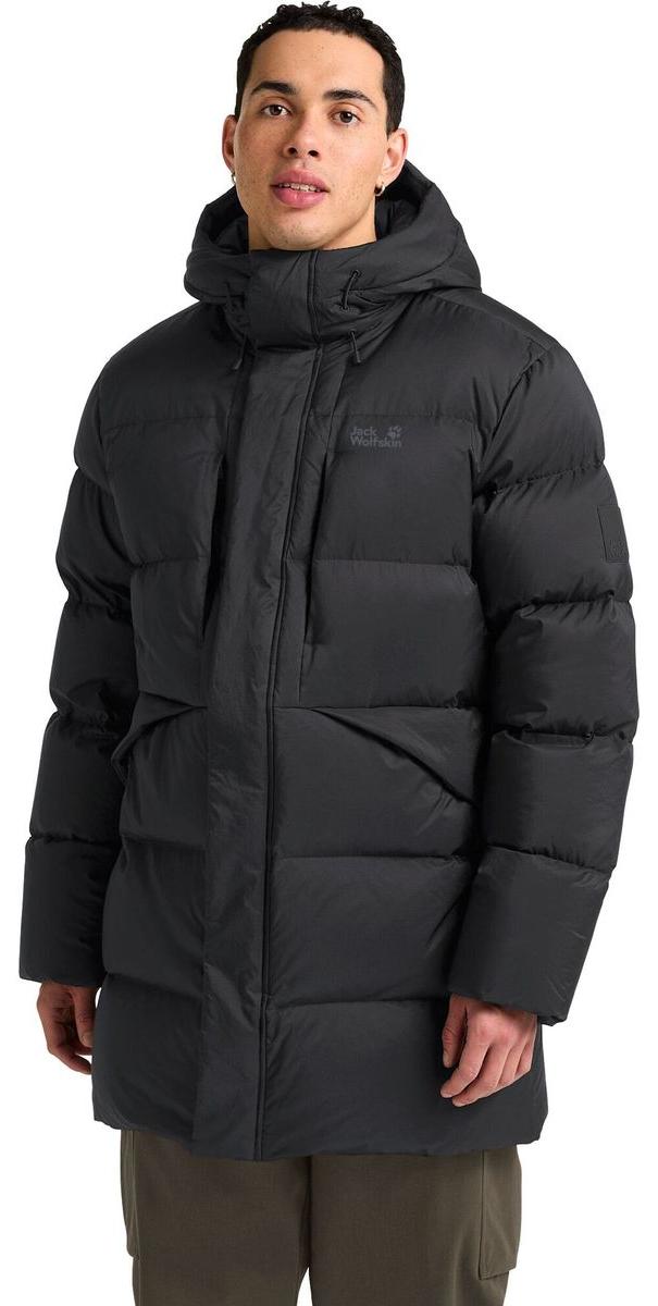 Jack Wolfskin Herren Winterjacke ICY Hill Coat RDS Schwarz XL
