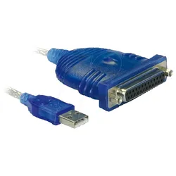 USB PARALLEL - USB 1.1 Konverter, A Stecker auf Sub-D 25 Pin Buchse