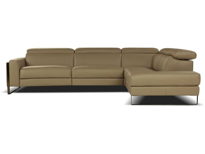 CALIA ITALIA Ecksofa Pier, Design und erstklassiger Sitzkomfort im Einklang, L-Form, in hochwertigem Lederbezug, 310 cm Breite