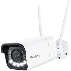 REOLINK W430 4K Wi-Fi 6 Außenkamera 5X Optischer Zoom, Farbnachtsicht Überwachungskamera Wlan,,