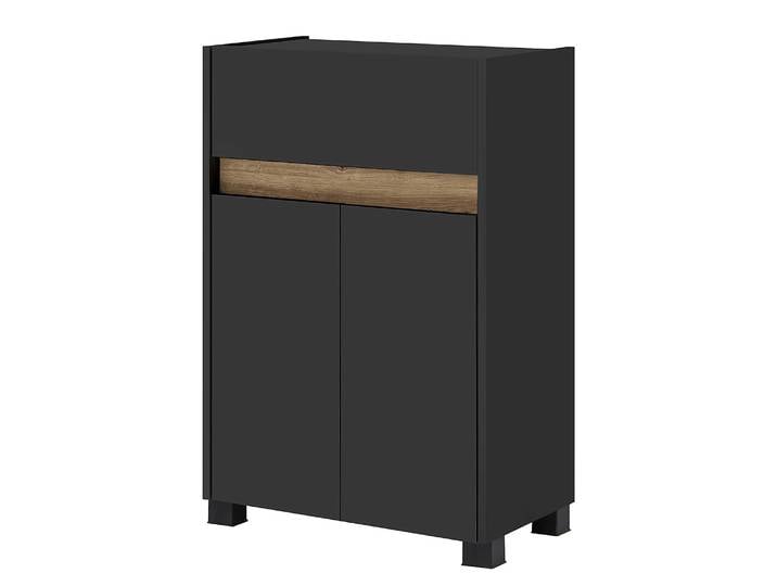 Kommode 57 x 85 x 33cm Grau/Anthrazit