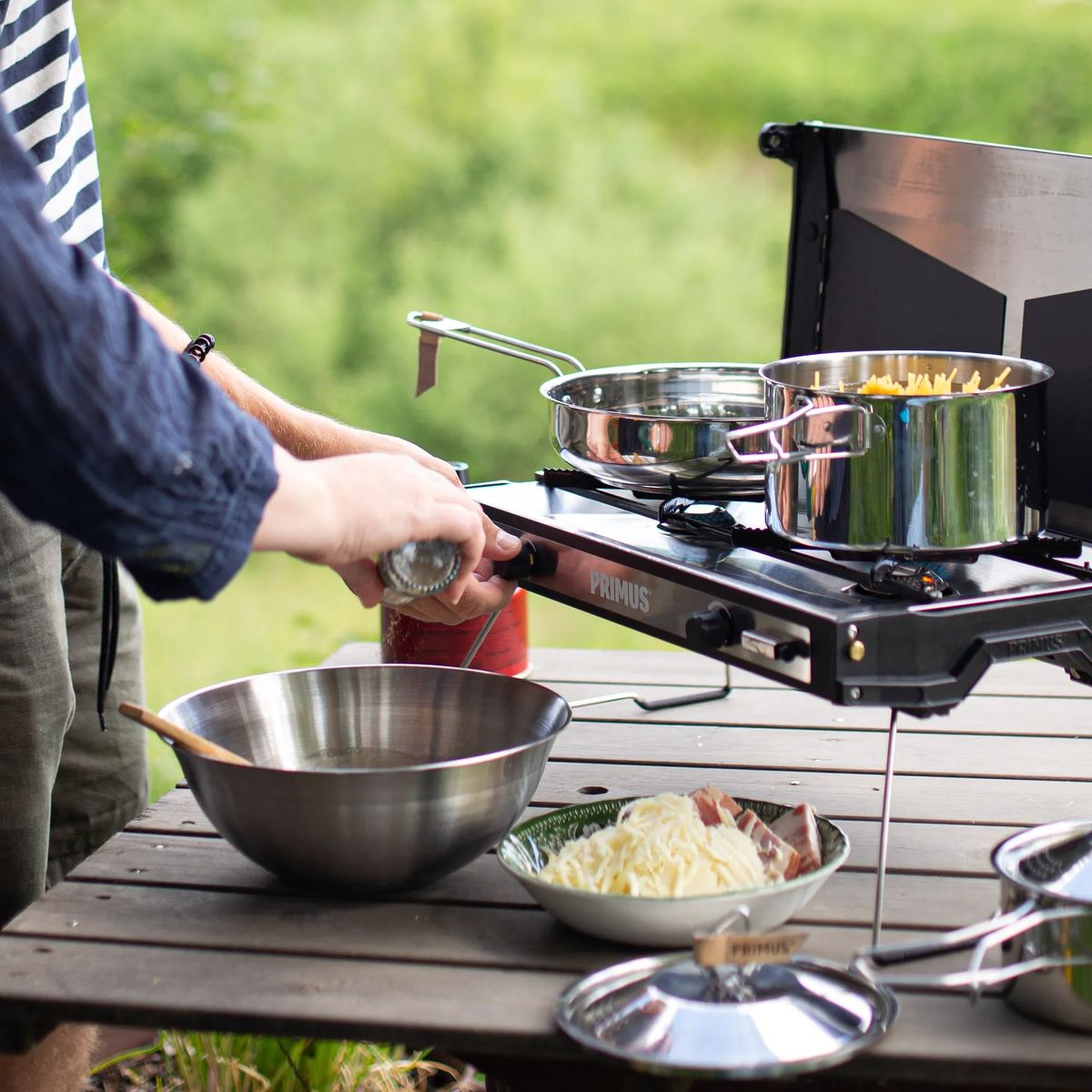 Primus Campfire Cookset S.S. Large stainless steel P738001