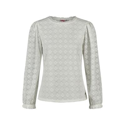 Klassische Bluse SPIETH & WENSKY "Spieth & Wensky Trachtenbluse Kiara", Damen, Gr. 32, weiß (offweiß), Obermaterial: 90% Polyamid PA. 10% Elasthan EL., geblümt, modern fit, Rundhals, Blusen Bluse, mit klassischem Kragen