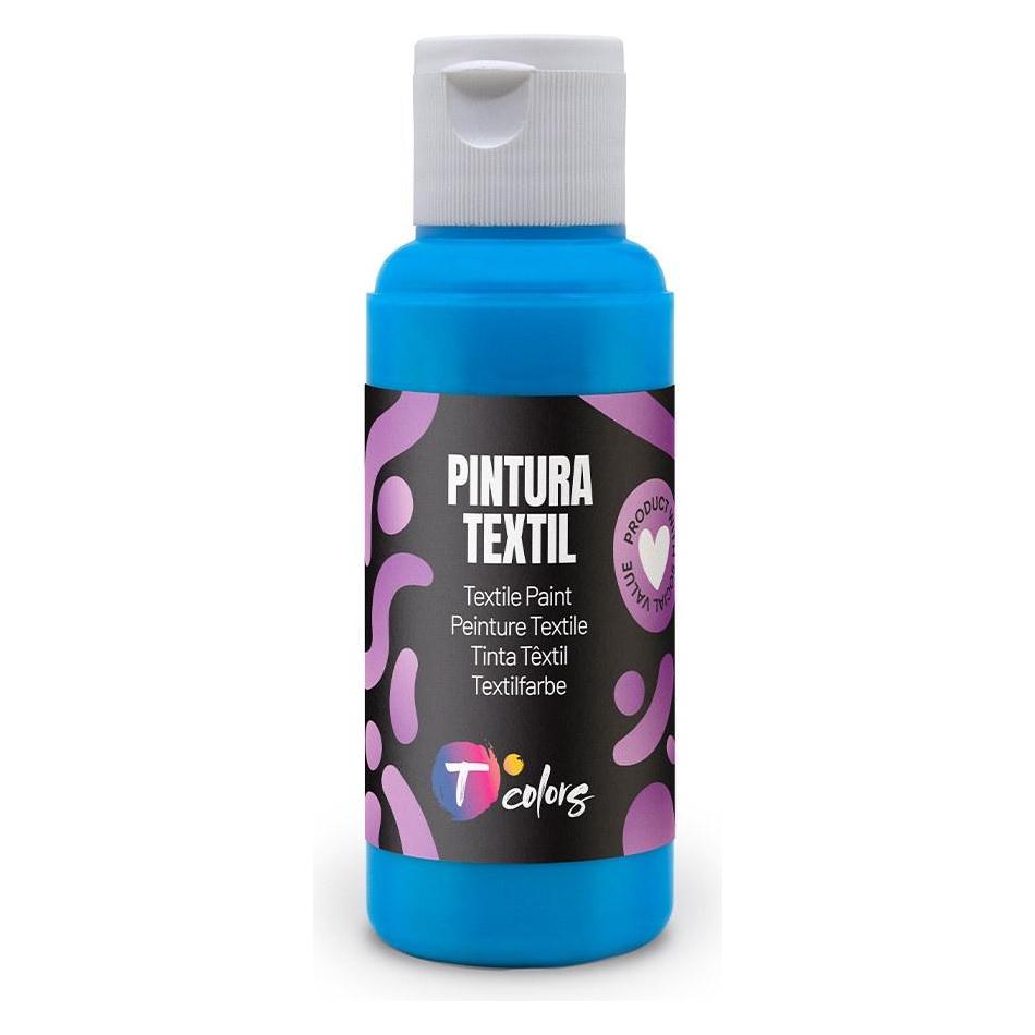 Colors Cyan blue fabric paint, 80 ml (80 ml) (68131786)
