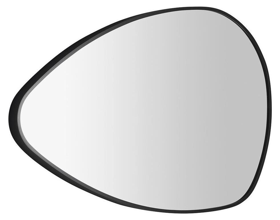 Sapho STEN spiegel met frame, mat zwart, 80 x 51 cm