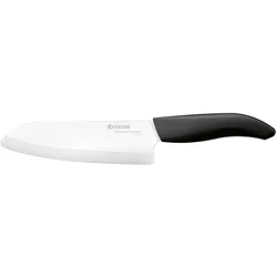 Kyocera Kochmesser FK-160WH 16 cm, Schwarz/Silber, Küchenmesser, Silber, Schwarz
