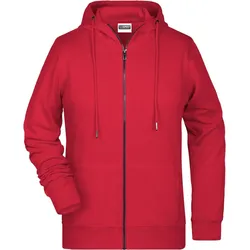 James & Nicholson Damen Kapuzen Sweatjacke 8025 red S