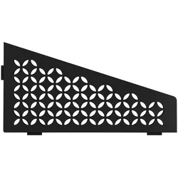 Schlüter Systems SHELF-E-S3 Wand-Ablagesystem Floral Aluminium MGS - strukturbeschichtet graphitschwarz Höhe: 154 mm Breite: 295 mm