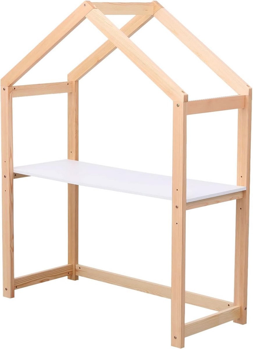 Scandinavisch kinderbureau van hout voor de kinderkamer