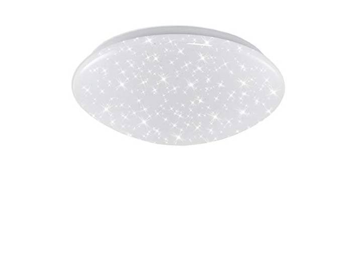 BRILONER Leuchten - Plafonnier LED\, plafonnier avec décor étoilé\, IP44\, 12 Watt\, 1.200 Lumen\, 4.000 Kelvin\, blanc\, Ø 28cm\, 3360-016