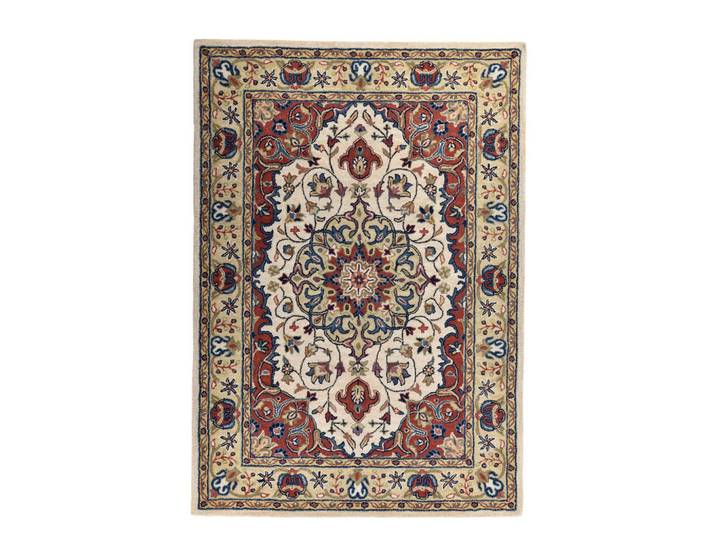 Theko Handtuftteppich Royal Ziegler 60x90 cm, Beige, Orientalisch, Rechteckig, 60x90 cm, antistatisch, Teppiche und Böden, Teppiche, Hochflorteppiche & Shaggys