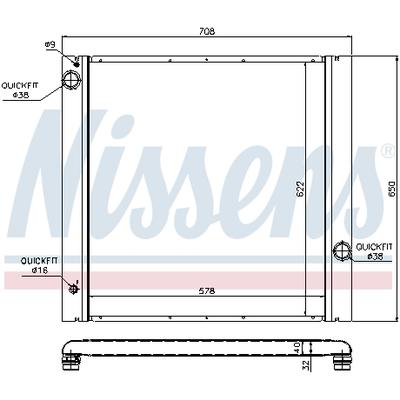 NISSENS Kühler, Motorkühlung 64314 für LAND ROVER