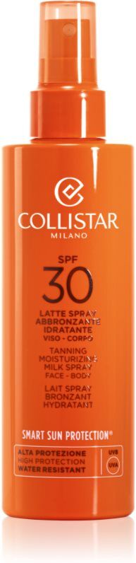 Collistar Smart Sun Protection Tanning Moisturizing Milk Spray SPF 30 Beskyttende solcreme på spray SPF 30 200 ml