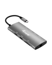 Equip Dock USB-C->HDMI Gigabit LAN USB3.0.100WPD SD/TF 0.25m (133490)