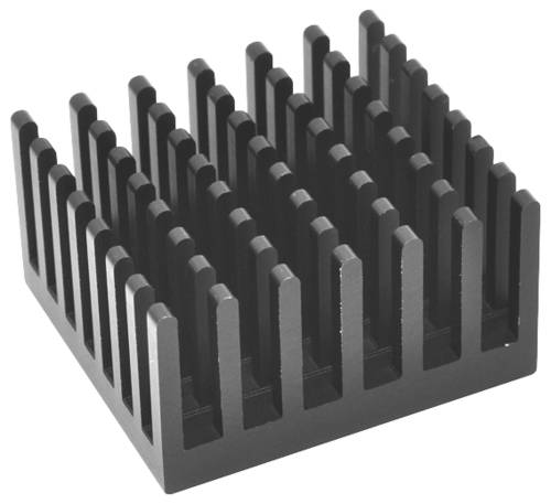 Fischer Elektronik ICK PGA17X17X12 ICK PGA17X17X12 Kühlkörper 9 K/W (L x B x H) 43.6 x 43.6 x 12.3mm