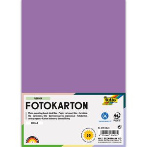 Folia Fotokarton 614/50 28, A4, flieder, 300g/qm, 50 Blatt