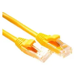 ACT Yellow 10 meter U/UTP CAT6 patch cable component level with RJ45 connectors (U/UTP, CAT6, 10 m), Netzwerkkabel