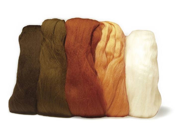 Rayher Merino-Kammzug Superfein 18µ 5 × 10 g