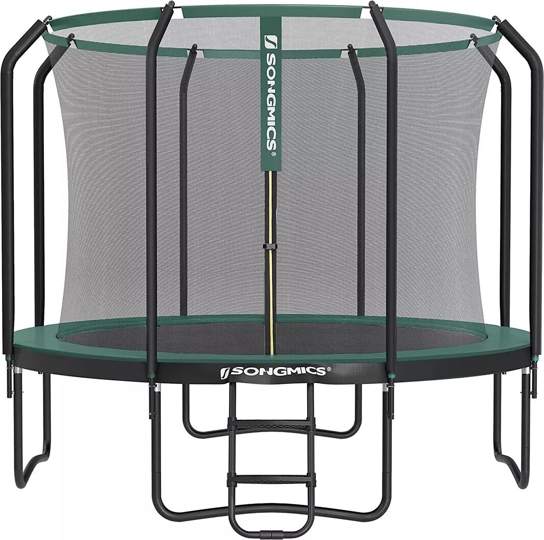 In And OutdoorMatch Trampolin Conor - 366 cm - Trampolin mit Sicherheitsnetz und Leiter - gepolsterter Rahmen - für Kinder und Erwachsene - Innennetz