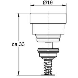 EICHELBERG Aufputz-Umstellung 440427 für EH-Wannenbatt. m. seitl. Umstellung chr., 44042726 44042726