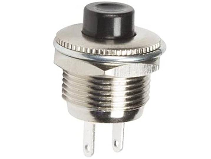 PEREL - R1820B/B drukknop uit, zwart 145227