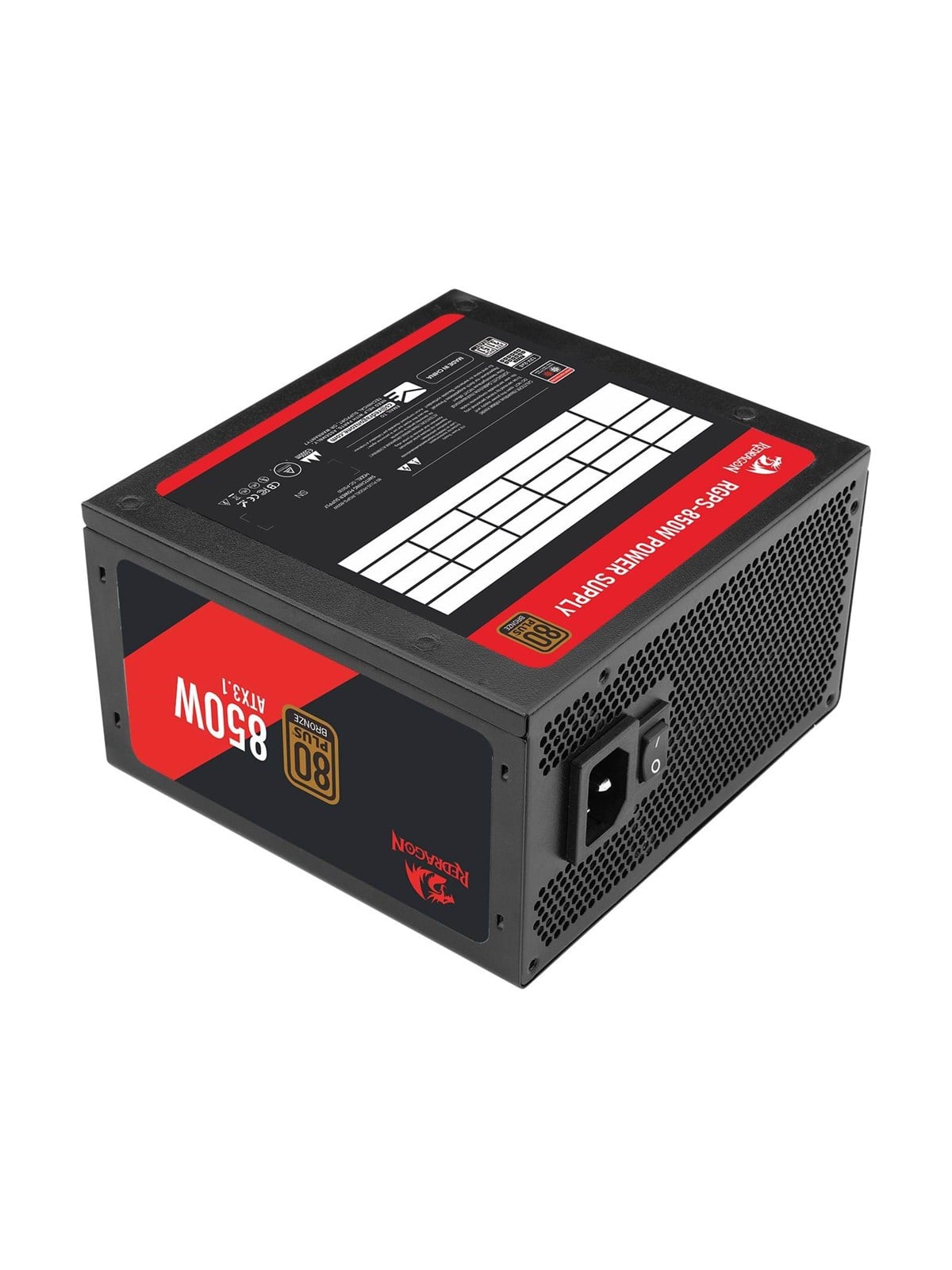 REDRAGON GC-PS030 power supply unit Netzteile - 850 Watt - 80 Plus Bronze zertifiziert
