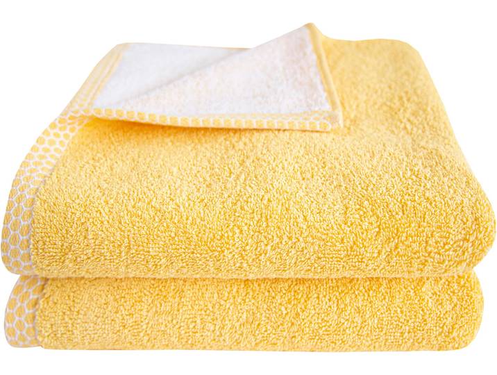 Handtücher DYCKHOFF Pure Natural Uni , gelb, B:50cm L:100cm, Frottier, Baumwolle, Handtücher, Handtücher, BIO Baumwolle, GOTS