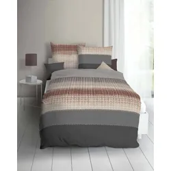 kaeppel Bettwäsche Satin Quinto mocca 155x220 cm + 80x80 cm