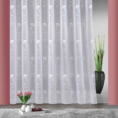Gardine WECKBRODT "Lilly, 1 Stück, halbtransparent, Jacquard" Gr. 3, weiß, B:600cm H:160cm, Jacquard, Polyester, Gardinen, Gardine, Jacquard, strukturiert, Allover, Beschwerungsband, halbtransparent