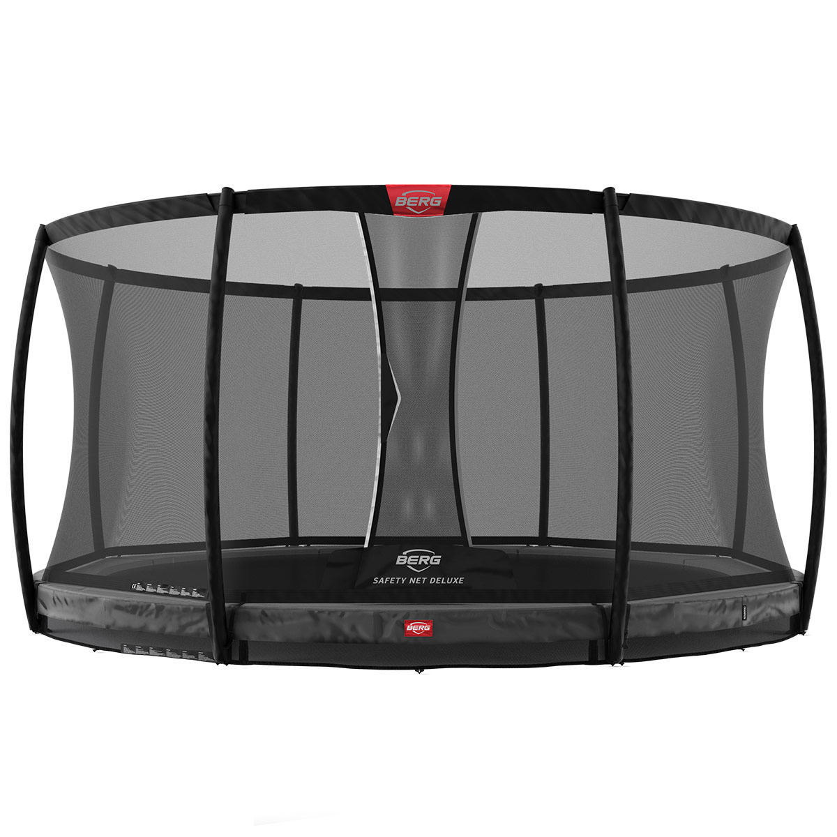 Berg Champion Trampolin InGround Sicherheitsnetz Deluxe 430 cm Grau
