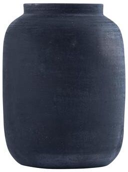 BIDK Home Black Terracota Urn/Jar - Black