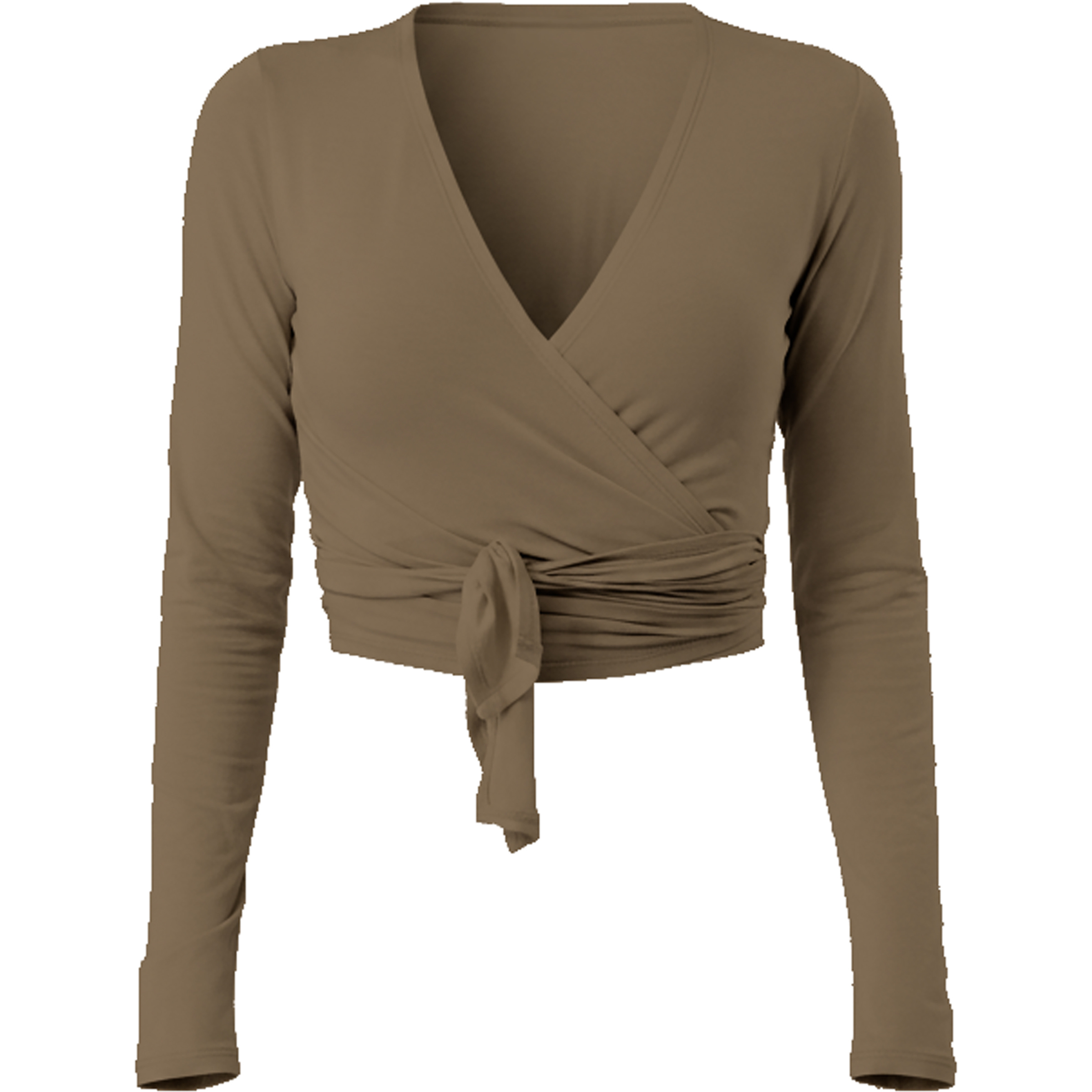 Mandala Signature Wrap Damen Longsleeves braun Größe S Yoga Hautfreundlich