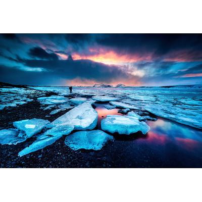 Fototapete PAPERMOON "Photo-Art DAVID MARTIN CASTAN, BADLANDS III", bunt, B:4m L:2,6m, Vlies, Tapeten