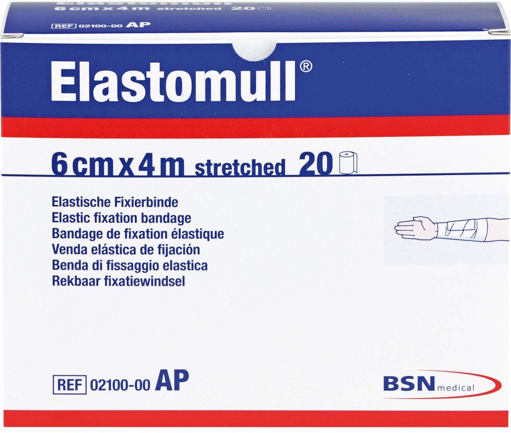 Elastomull 6 cmx4 m 2100 elastisch Fixierbinde