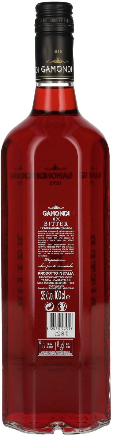 Gamondi Bitter Tradizionale Italiano 25% Vol. 1l