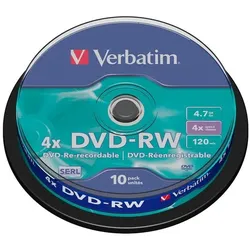 Verbatim DVD-RW 10 Stück Spindel