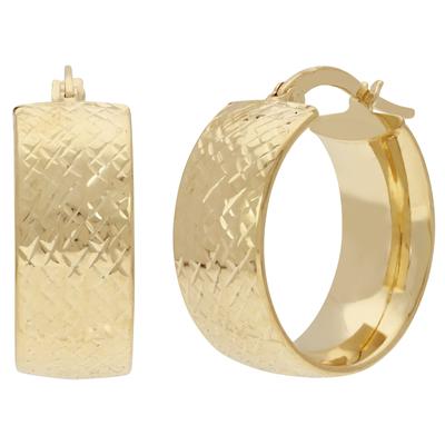 Paar Creolen FIRETTI "Schmuck Geschenk Gold 585 Ohrschmuck Ohrringe", gold (gelbgoldfarben), Ohrringe, Damen, Gelbgold 585, Topseller
