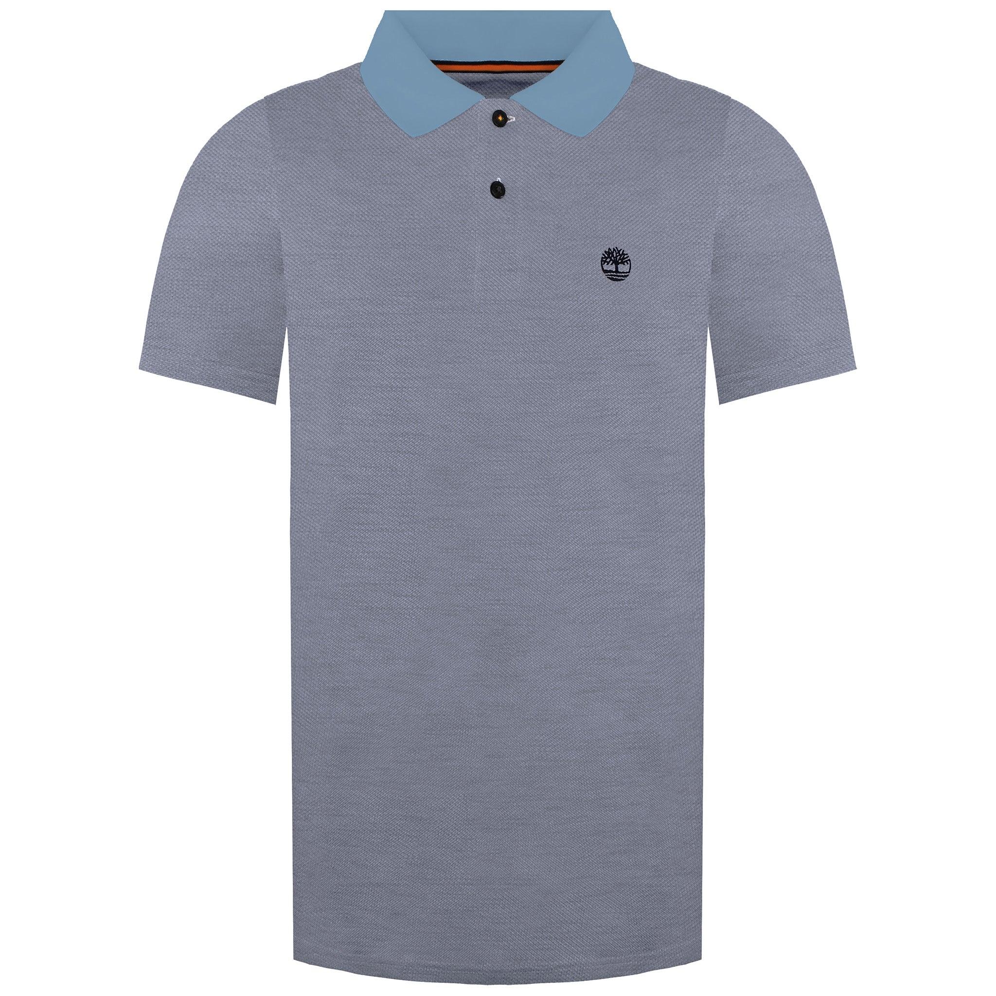 Timberland Pique Herren Poloshirt Hellblau