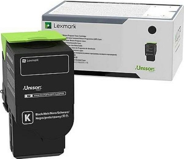 Lexmark 78c0x10 Lasertoner, Sort