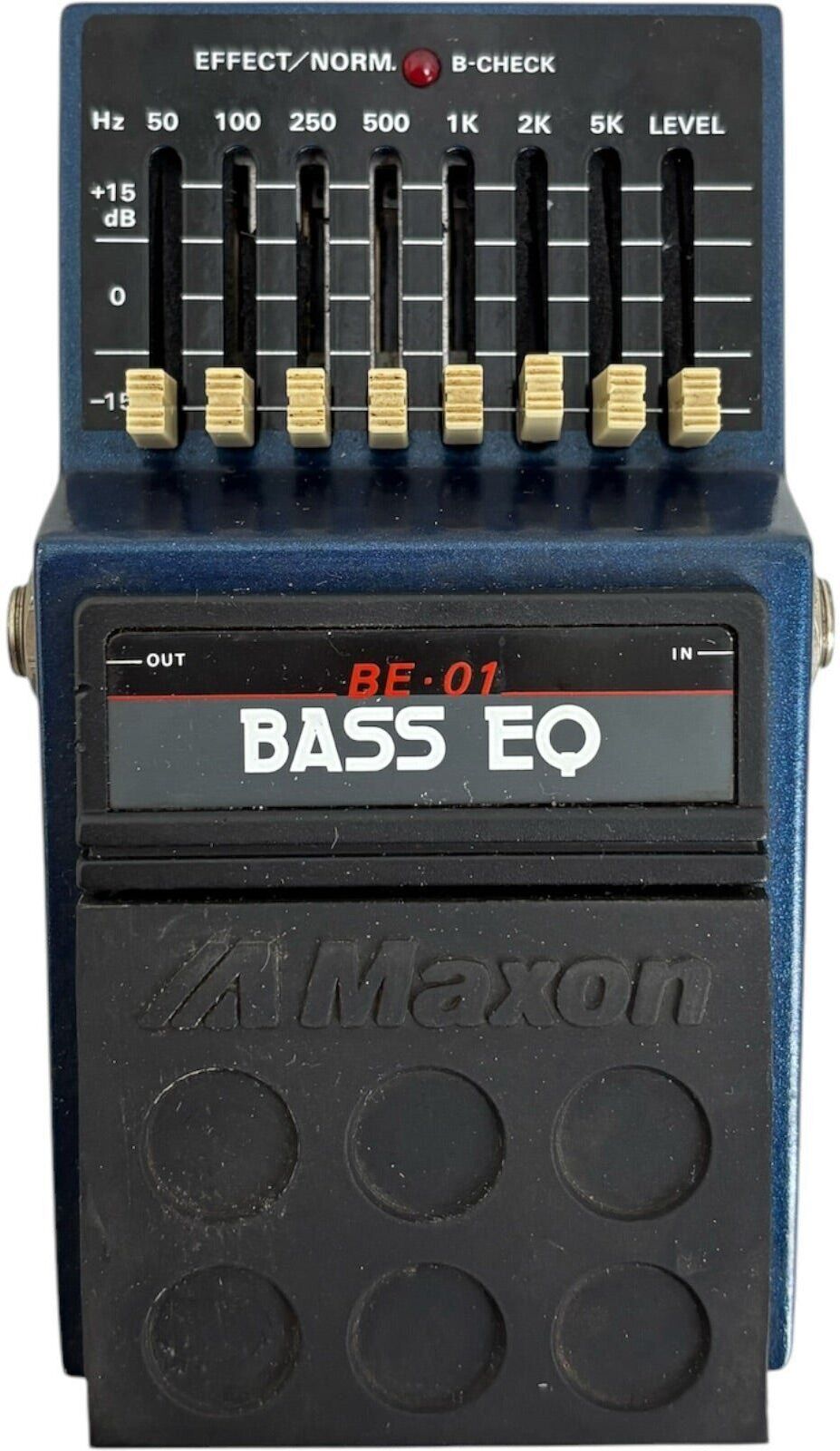 Maxon Bass EQ BE-01 Pédale d'effet - Vintage Japon   vintage - Refurbished