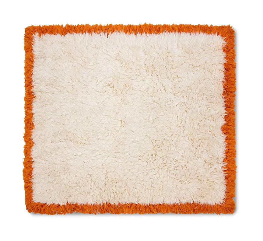 HKliving Vierkant Vloerkleed Fluffy Wol Retro Summers 250 x 250 cm