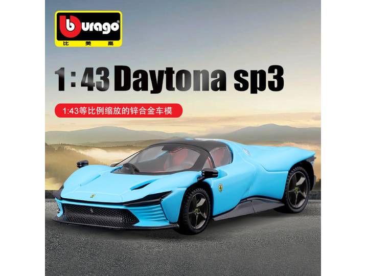 Modèle de voiture en alliage Bburago pour collectionneur, modèle de voiture en alliage Bburago 1:43 SP3, modèle de voiture en métal Ferrari, jouet décoratif.